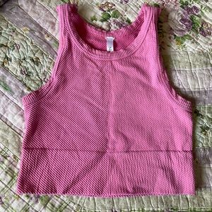 Nikibiki Pink Ribbed Top
